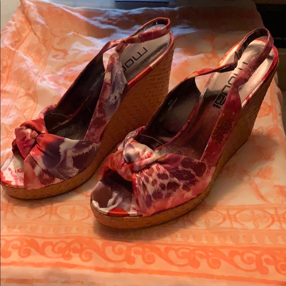 Moda Never Worn Wedges. Multi-floral